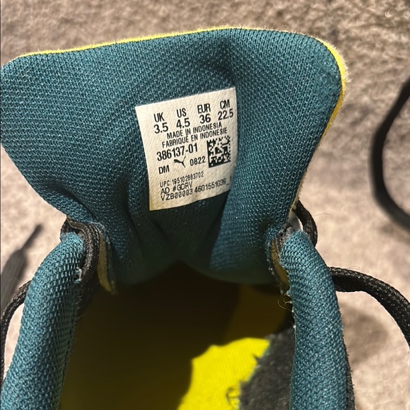 Puma Smiley World Black and Yellow Sneakers - Picture 6 of 6